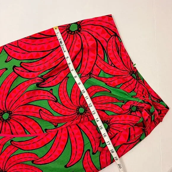 FARM Rio Red and Green Floral Midi Skirt - Picture 13 of 15